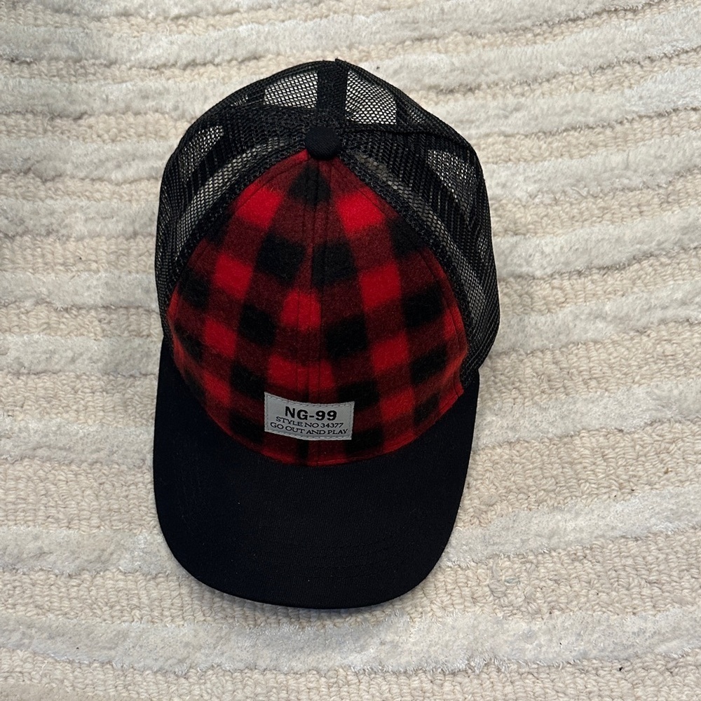 Plaid Trucker Hat with Mesh Back